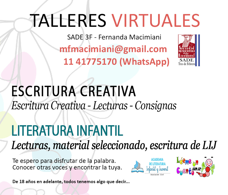 Taller Literario - Tallere escritura creativa -Taller de LIJ