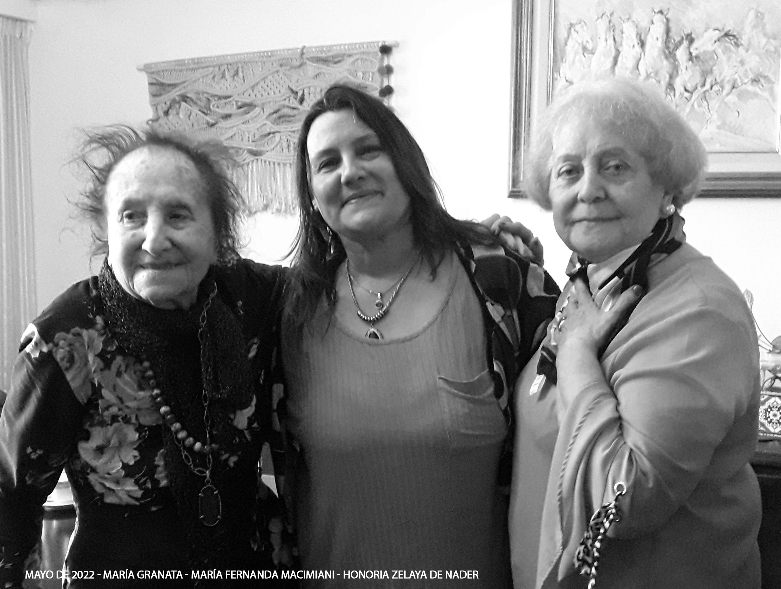 María Granata - Fernanda Macimiani - Honoria Zelaya